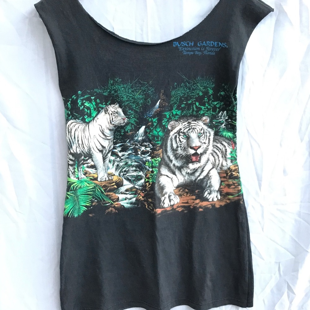 White Tiger T-shirt Dress - Picture 4 of 6